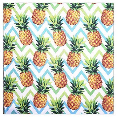Kit 4 Guardanapo de Tecido ZigZag Alegre Abacaxi 40cmx40cm
