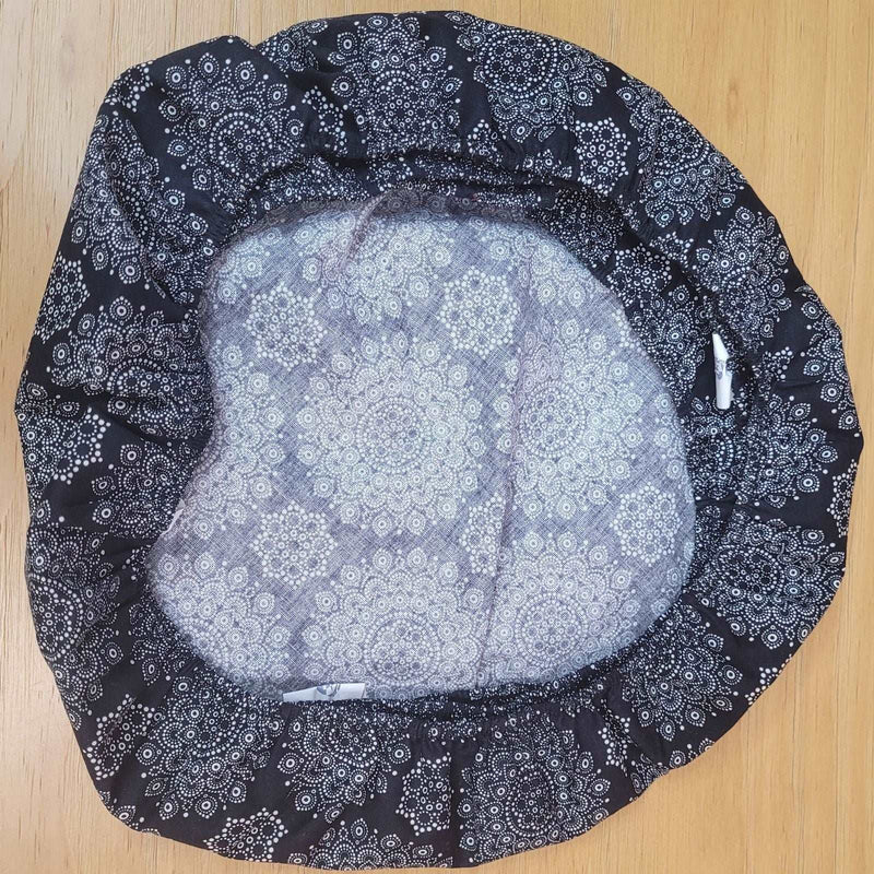 Kit 4 Capas para Sousplat Mandala Black Charlô 35cmx35cm