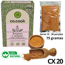 Cx 20 Tempero Funcional 100% Natural CoCook Camarão Sabor Indonésia 75g