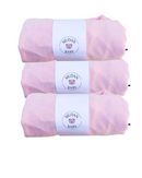 Set of 3 Individual Jersey Sheets 100% Cotton with Elastic American Crib Hypoallergenic 160x98x12cm