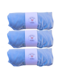 Set of 3 Individual Jersey Sheets 100% Cotton with Elastic American Crib Hypoallergenic 160x98x12cm