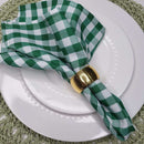 Kit 4 Guardanapo de Tecido Oxford Xadrez 40cmx40cm