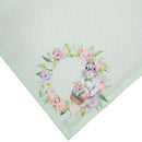 Kit 4 Guardanapos Coelho da Páscoa III da Charlô Verde 40cmx40cm