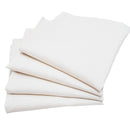 Kit 4 Guardanapos de Tecido Algodão Branco 39cmx39cm