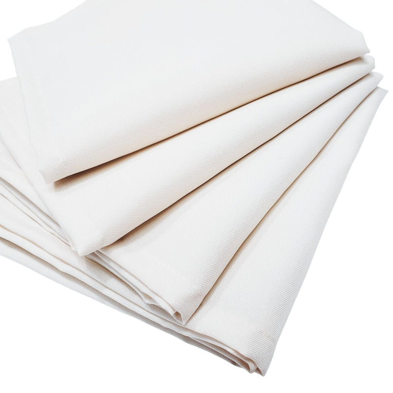 Kit 4 Guardanapos de Tecido Algodão Branco 39cmx39cm