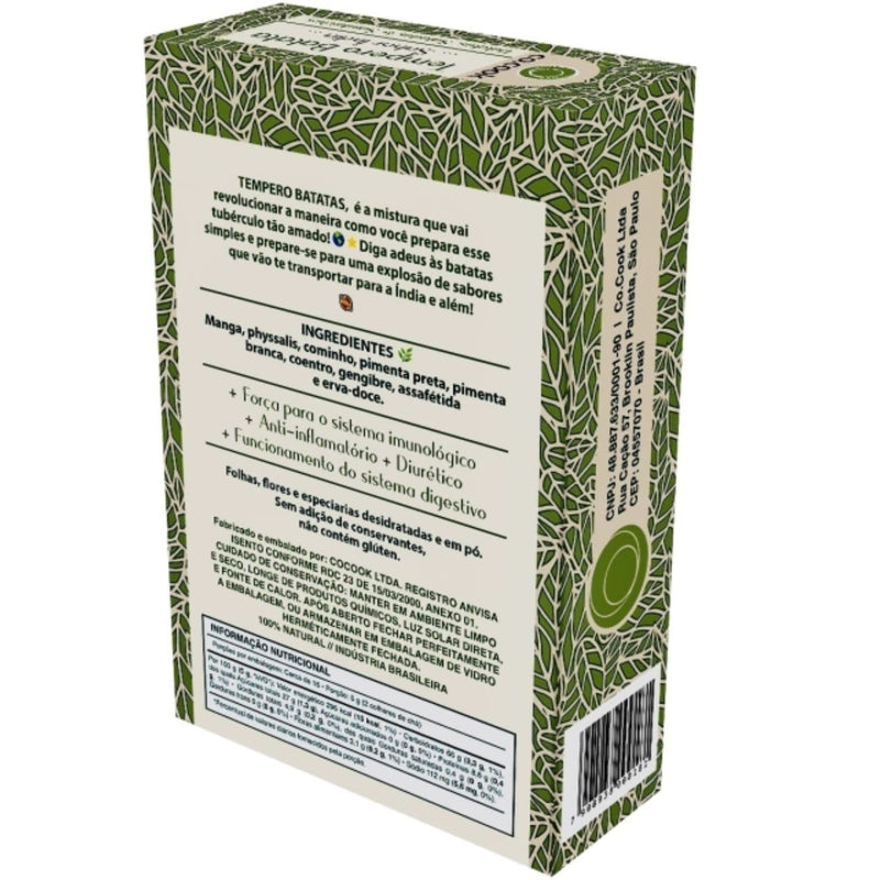 CoCook Especiaria Natural Tempero Batata Sabor India 75g