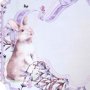 Kit 4 Jogos Americanos Impermeável Jardins Laço Lilás Coelho da Páscoa