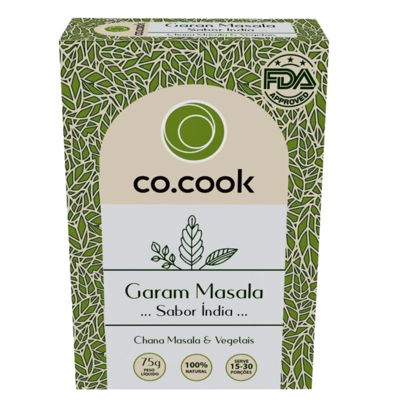 CoCook Caixa 20 Pack Especiaria 100% Natural Garam Masala 75g