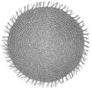 Kit 4 Sousplats YOI Folk Cinza 38cmx38cm