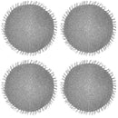 Kit 4 Sousplats YOI Folk Cinza 38cmx38cm