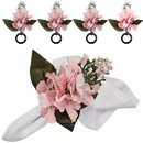 Kit 4 Porta Guardanapo Flor Boca de Leão