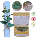 Kit 6 ou 12 Porta Guardanapo Tropical Eucalipto de Folhas Verdes