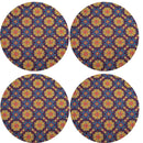 Kit 4 Capas para Sousplat Mandala Flor Charlô 35cmx35cm