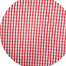 Kit 4 Capas para Sousplat Xadrez Vermelho Branco 35cmx35cm