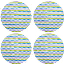 Kit 4 Capas para Sousplat Pintura ZigZag da Charlô II 35cm x35cm