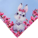 Kit 4 Guardanapo de Tecido Oxford Coelho da Páscoa Cerejeira 40cmx40cm