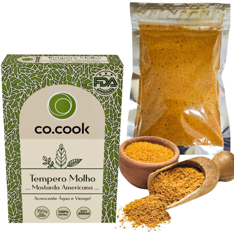 CoCook Caixa 20 Pack Molho Natural Mostarda Americana 150g