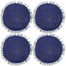 Kit 4 Sousplats YOI Folk Azul Marinho 38cmx38cm