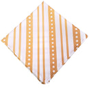 Kit 4 Guardanapos de Tecido Listrado Natal Dourado 40cmx40cm