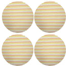 Kit 4 Capas para Sousplat Pintura ZigZag da Charlô III 35cm x35cm