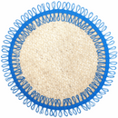 Kit 2 Sousplat Liz de Juta Sustentável Azul 40cmx40cm