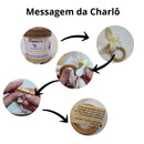 Kit 6 Porta Guardanapo Magnolia Mensagem Gratidão na Garrafinha