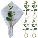 Charlo Eucalyptus Branch Napkin Holder - 4 units