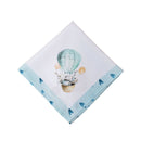 Kit 4 Guardanapo de Tecido Oxford Balão Coelho da Páscoa Azul 40cmx40cm