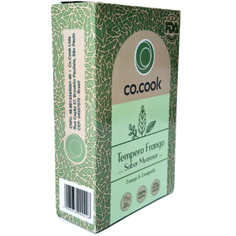 CoCook - Masala Especiaria 100% Natural Tempero Frango Sabor Myanmar 75g