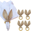 Porta Guardanapo 3 em 1 Ecofun Páscoa Orelha Coelho Laço Gravata Mascavo