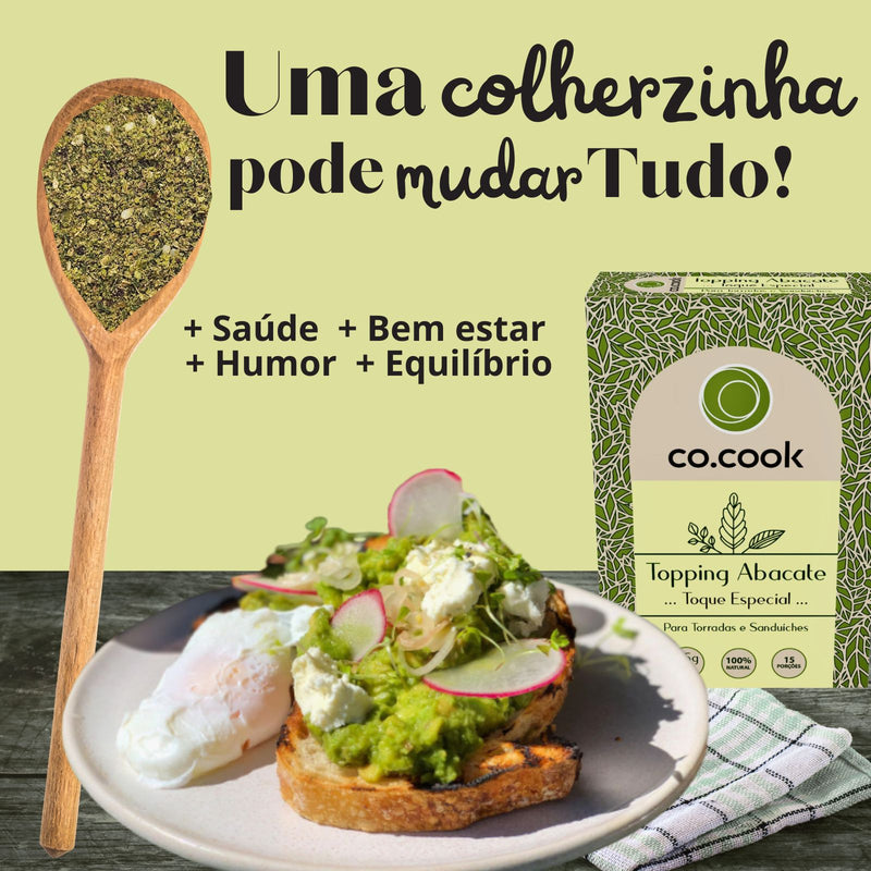 CoCook Caixa 20 Pack Molho Natural Torrada Sanduiche Abacate 75g