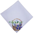 Kit 4 Guardanapos de Tecido Coelho da Páscoa e Lavanda 40cmx40cm