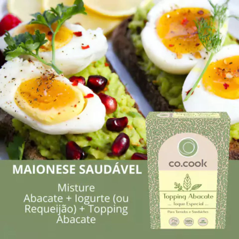 CoCook Caixa 20 Pack Molho Natural Torrada Sanduiche Abacate 75g