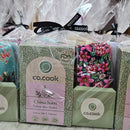 CoCook Kit Trio Presente Tempero Carne Chimichurri Za'atar com Jogos Americanos