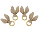 Porta Guardanapo 3 em 1 Ecofun Páscoa Orelha Coelho Laço Gravata Mascavo