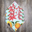 Kit 4 Guardanapo de Tecido É Fruta 40cmx40cm