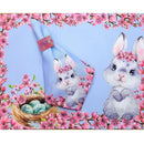 Kit 4 Jogos Americanos Coelho da Páscoa Cerejeira 43CMX34CM