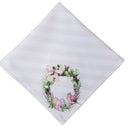 Set of 4 Easter Napkins with Vintage Floral Bird Design by Charlô, 40cm x 40cm