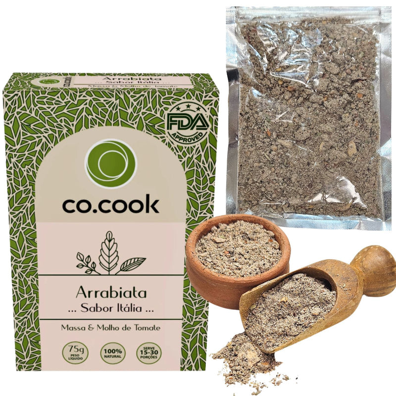 CoCook Especiaria Natural Tempero Arrabiata Sabor Itália 75g
