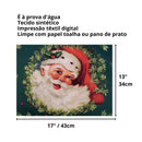 Kit 4 Jogos Americanos Impermeável Papai Noel Verde 43CMX34CM