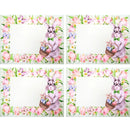 Kit 4 Jogos Americanos Coelho da Páscoa III da Charlô 43cmx34cm