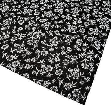 Kit 4 Guardanapos de Tecido Floral Black Algodão 39cmx39cm