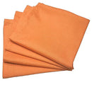 Kit 4 Guardanapos de Tecido Algodão Laranja 39cmx39cm
