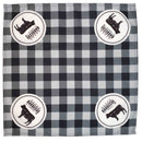 Kit 4 Guardanapos de Tecido Churrasco Preto 40cmx40cm