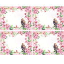 Kit 4 Jogos Americanos  Ring Delicado Pássaro 43CMX34CM