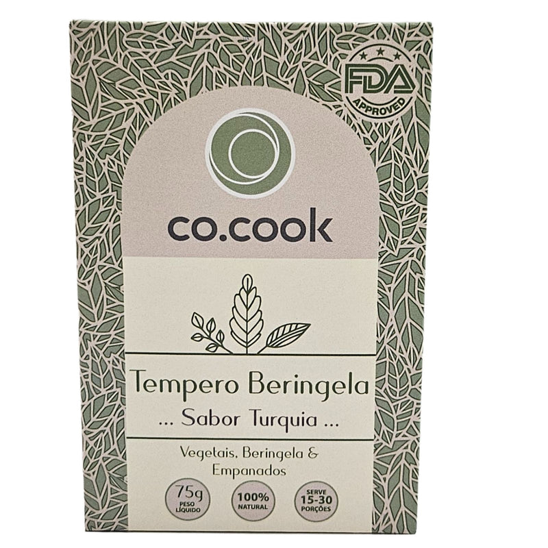 CoCook - Masala Especiaria 100% Natural Tempero Beringela  Sabor Turquia 75g