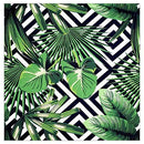 Kit 4 Guardanapos de Tecido Folhas Tropicais da Charlô 40cmx40cm