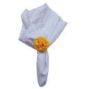 Kit 4 Porta Guardanapo Mimosa Flor Crisântemo