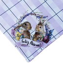 Kit 4 Guardanapos Coelho da Páscoa II da Charlô 40cmx40cm