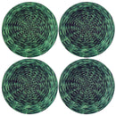 Kit 4 Capas Sousplat Trançado Verde 35cmx35cm